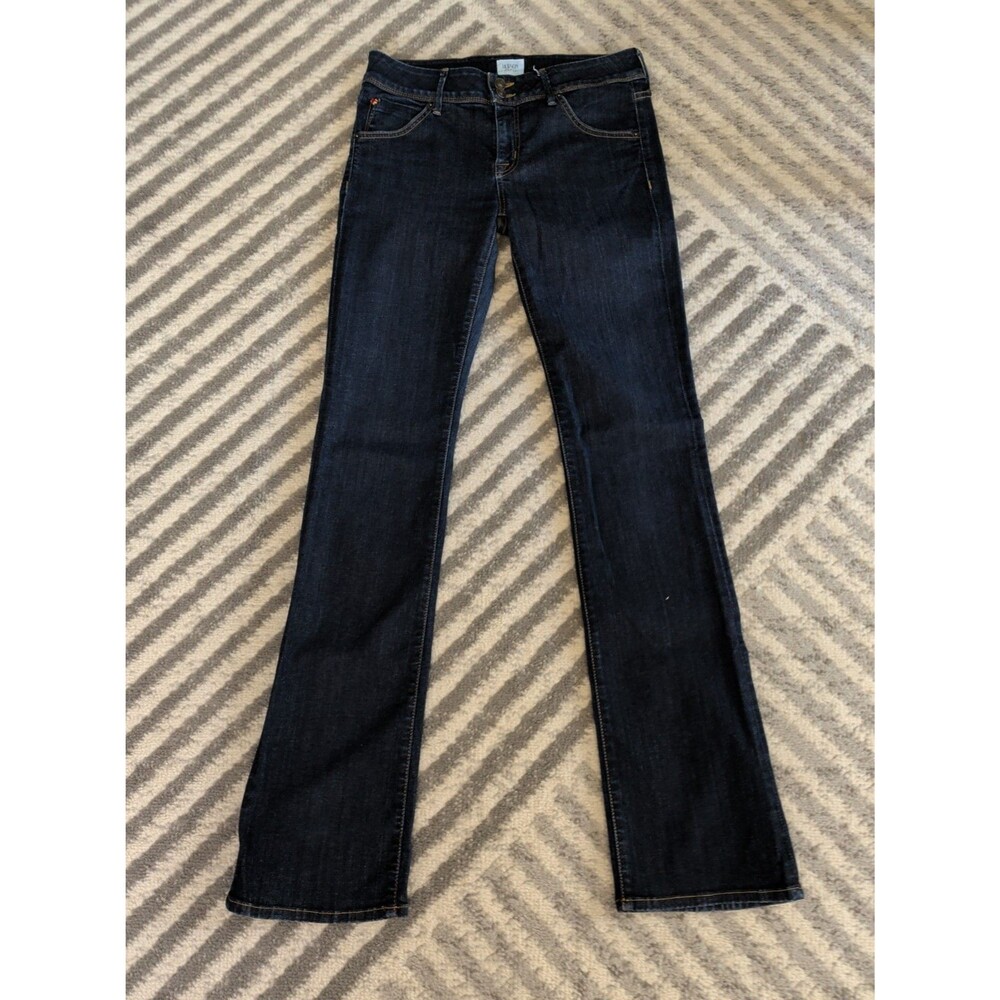 Hudson Beth Mid Rise Dark Wash Baby Bootcut Jeans 28